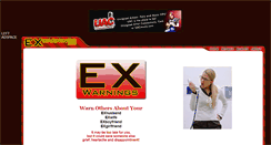 Desktop Screenshot of exwarnings.com
